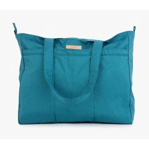New WITH DEFECTS JuJuBe Super Be Teal Lagoon Chromatics Large Tote Bag Travel - Picture 1 of 12